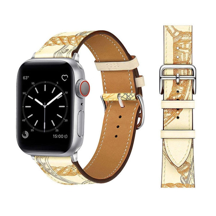 Elegance Leather Wrap for Apple Watch - DOKUTRONIX