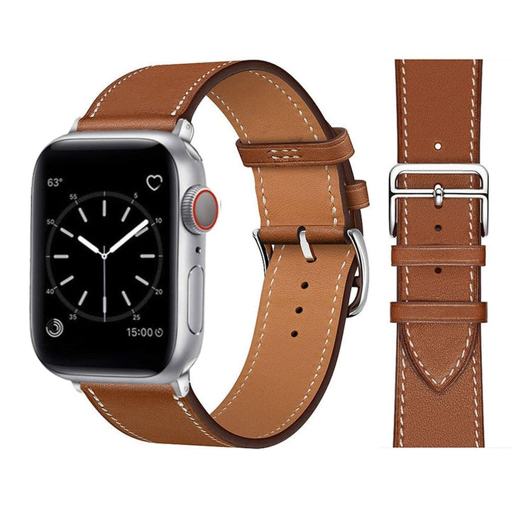 Elegance Leather Wrap for Apple Watch - DOKUTRONIX