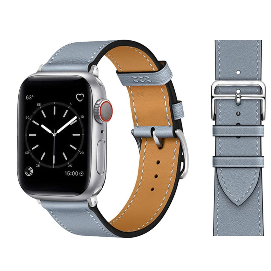 Elegance Leather Wrap for Apple Watch - DOKUTRONIX
