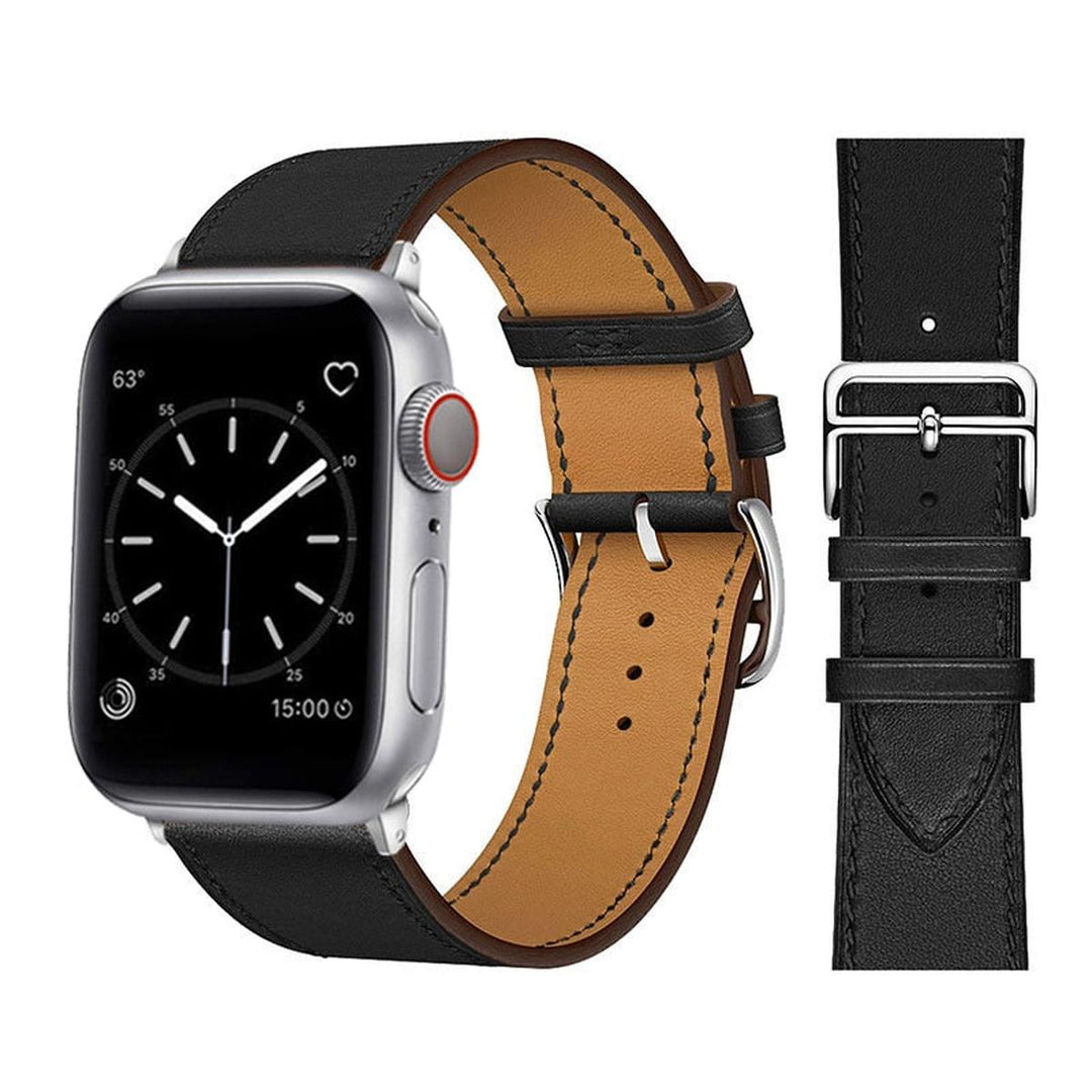 Elegance Leather Wrap for Apple Watch - DOKUTRONIX