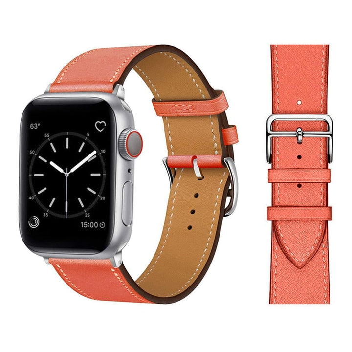 Elegance Leather Wrap for Apple Watch - DOKUTRONIX