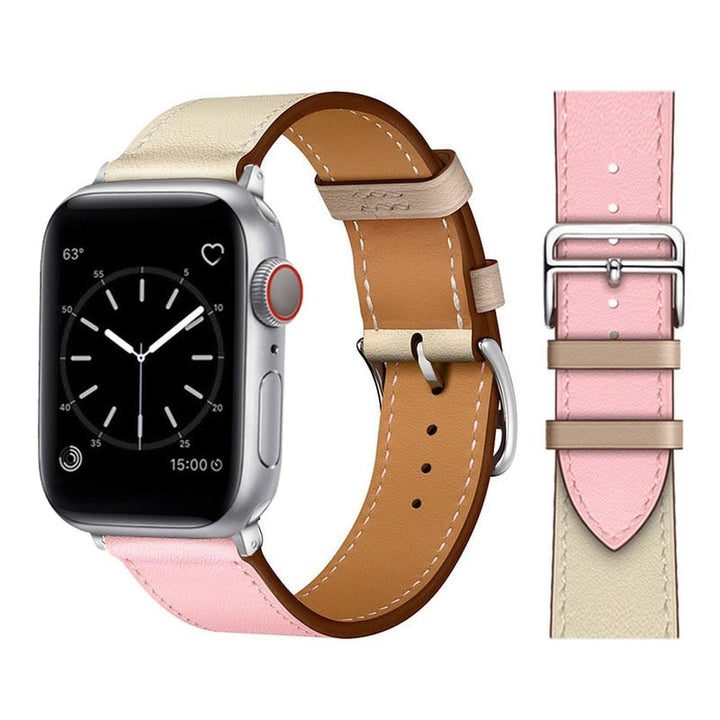 Elegance Leather Wrap for Apple Watch - DOKUTRONIX