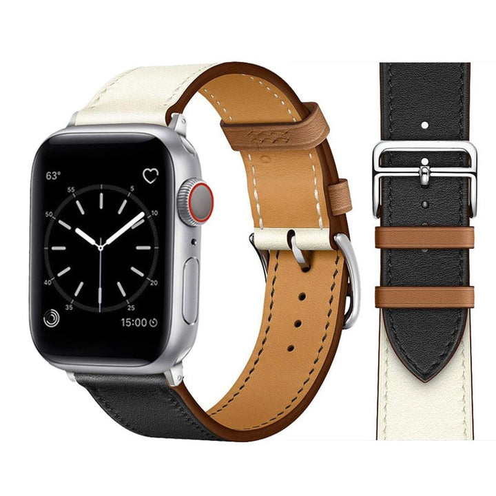 Elegance Leather Wrap for Apple Watch - DOKUTRONIX