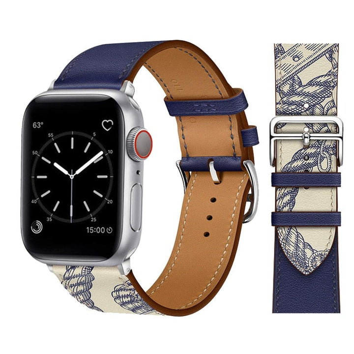 Elegance Leather Wrap for Apple Watch - DOKUTRONIX