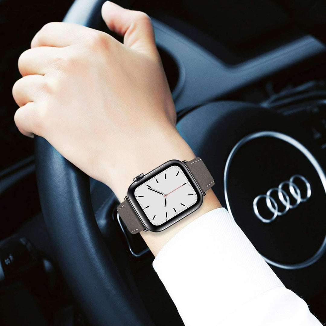 Elegance Leather Wrap for Apple Watch - DOKUTRONIX