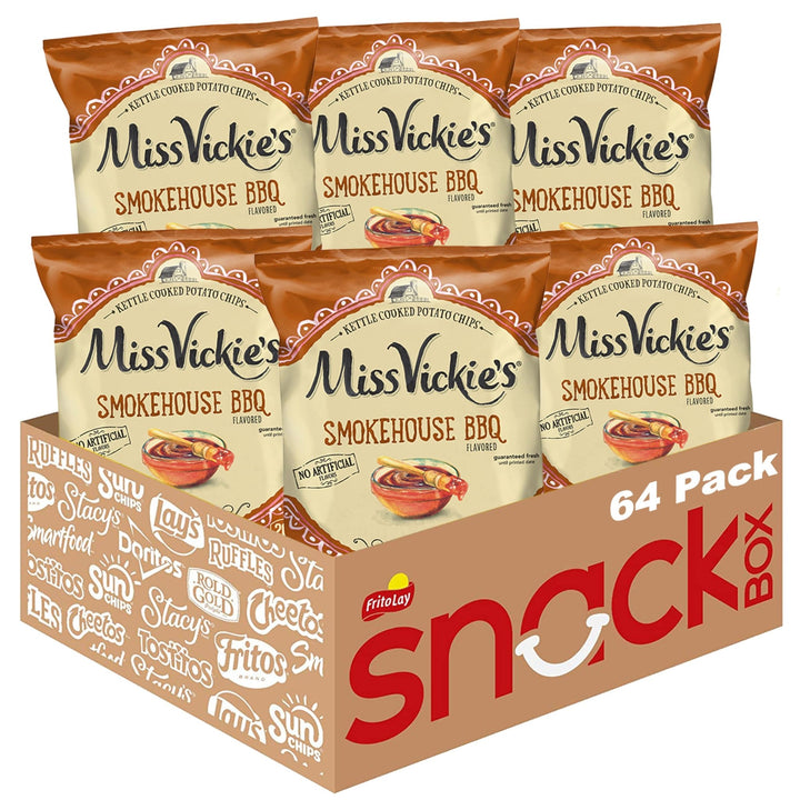 Vickie's Sea Salt & Vinegar Kettle Chips (Pack of 64) - DOKUTRONIX