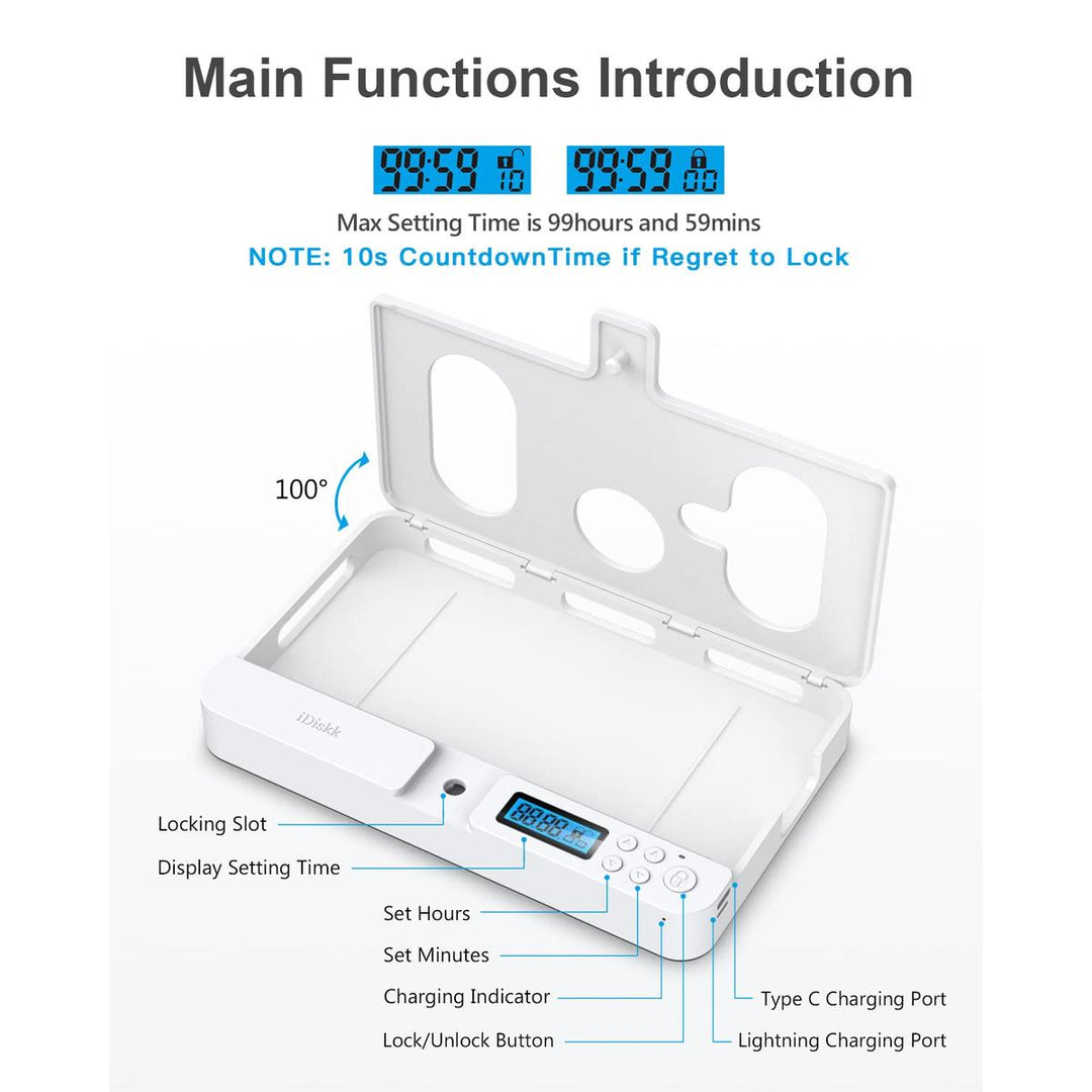 UnplugSafe Phone Lock Box - DOKUTRONIX