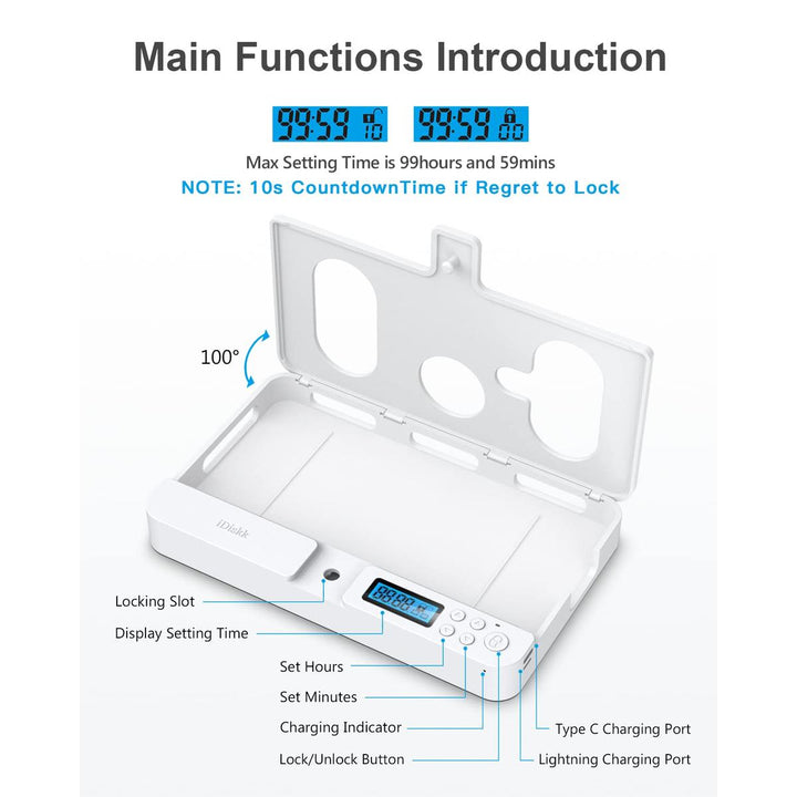 UnplugSafe Phone Lock Box - DOKUTRONIX
