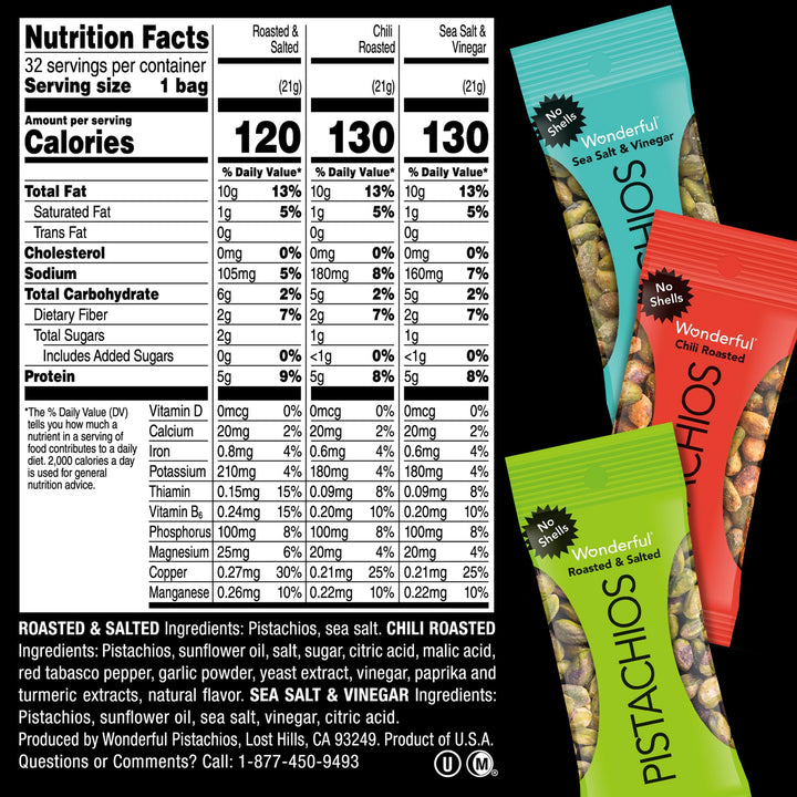 Wonderful No Shell Mix - 3 Flavors - DOKUTRONIX