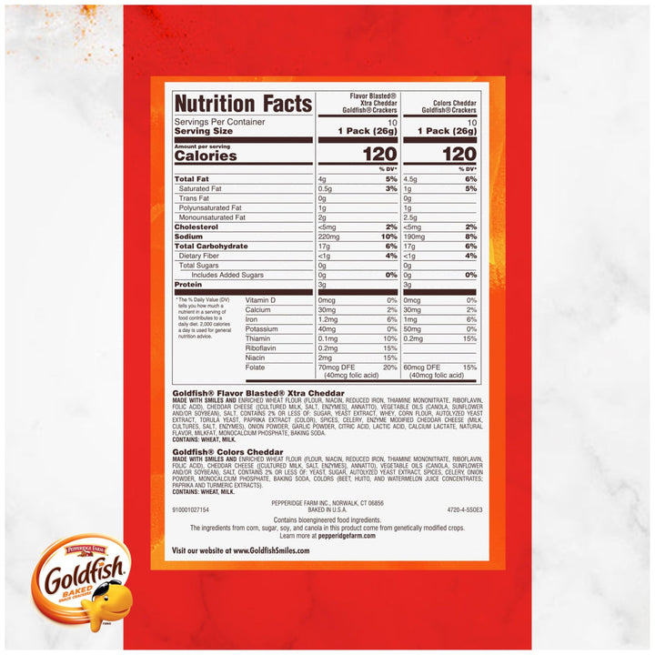 Goldfish Big Smiles Variety Snack Pack 30 Ct - DOKUTRONIX
