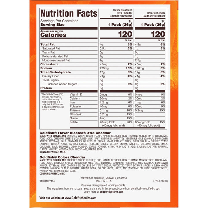 Goldfish Big Smiles Variety Snack Pack 30 Ct - DOKUTRONIX