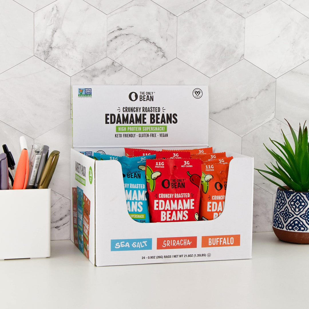 Bean Crunch: Protein-Packed Edamame Snack Variety - DOKUTRONIX