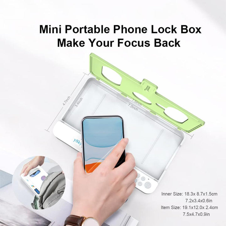 FocusLock: Portable Phone Timer Box (Purple) - DOKUTRONIX
