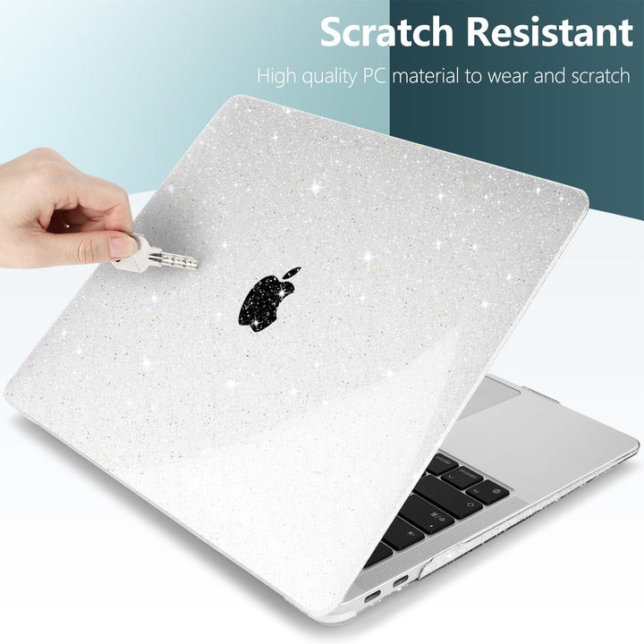 BlingMac Case - Sparkly Clear - DOKUTRONIX