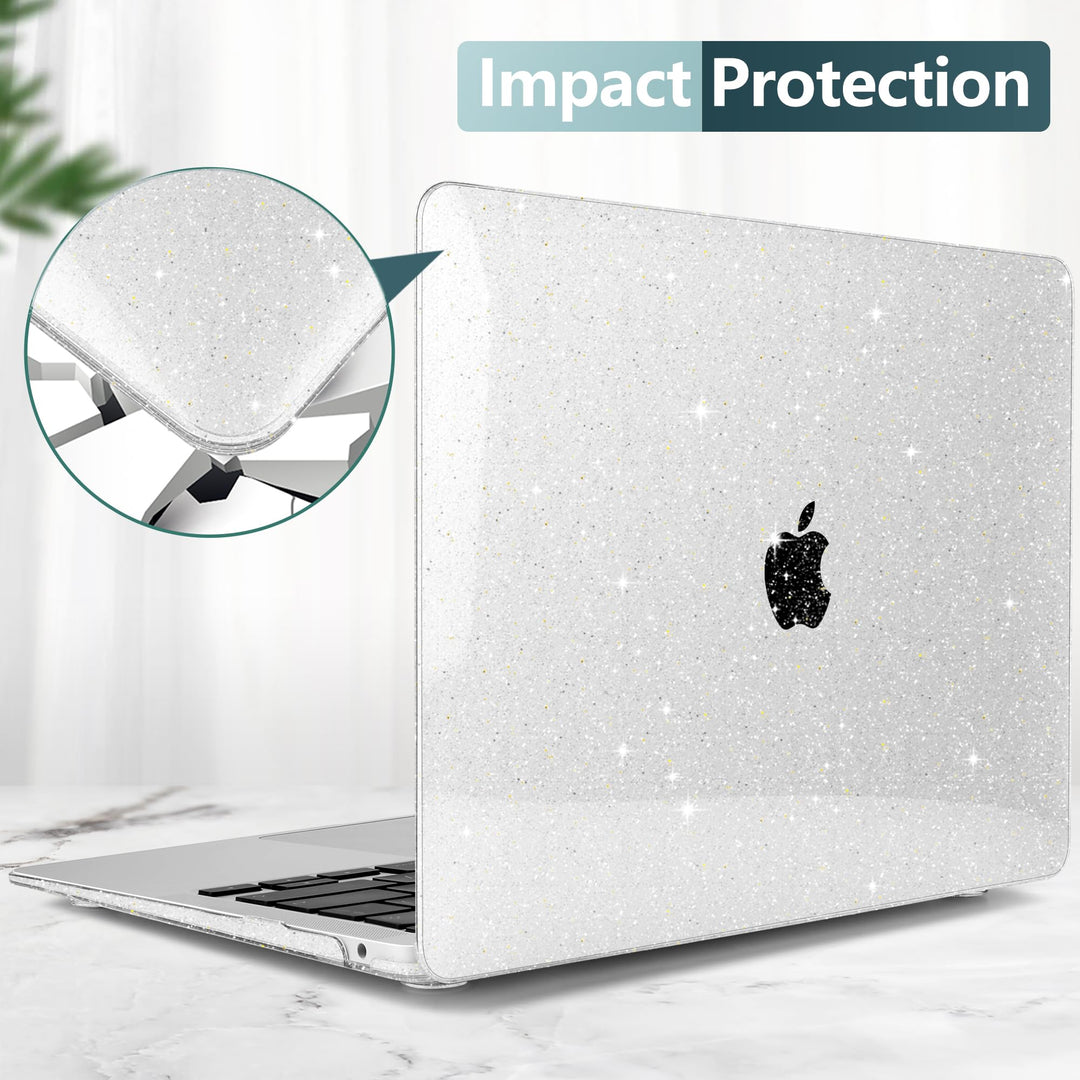 BlingMac Case - Sparkly Clear - DOKUTRONIX