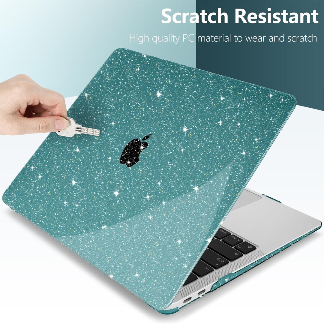 DONGKE Sparkly Teal MacBook Air Hard Case & Cover - DOKUTRONIX