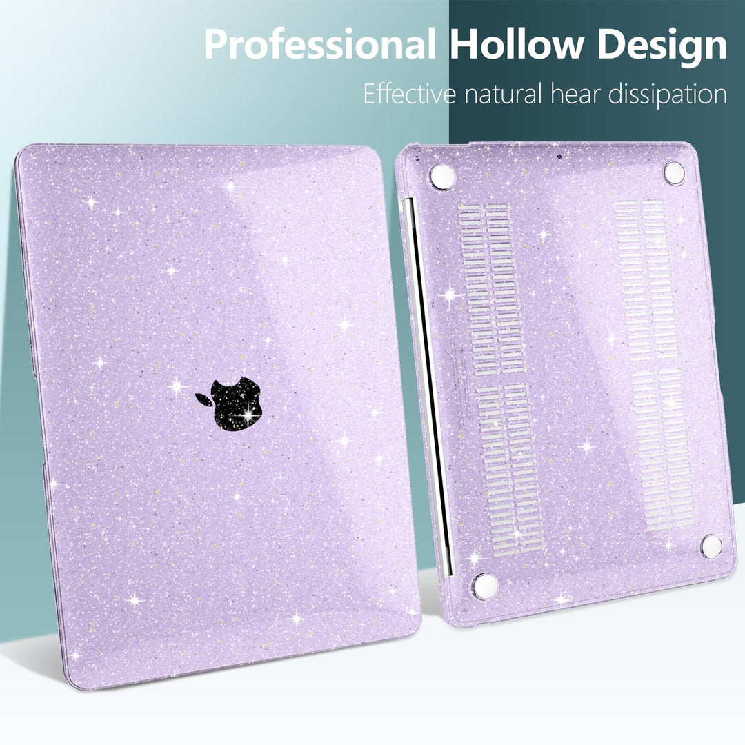 DONGKE Sparkly Purple MacBook Air Case & Cover - DOKUTRONIX