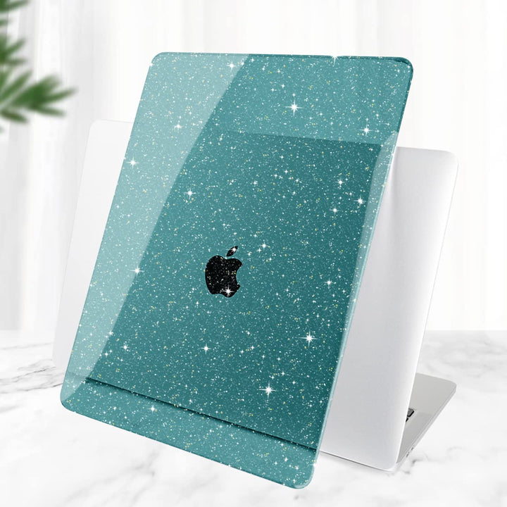 DONGKE Sparkly Teal MacBook Air Hard Case & Cover - DOKUTRONIX