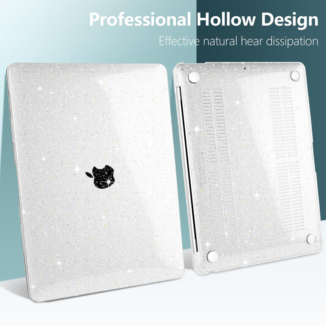 BlingMac Case - Sparkly Clear - DOKUTRONIX