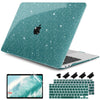 DONGKE Sparkly Teal MacBook Air Hard Case & Cover