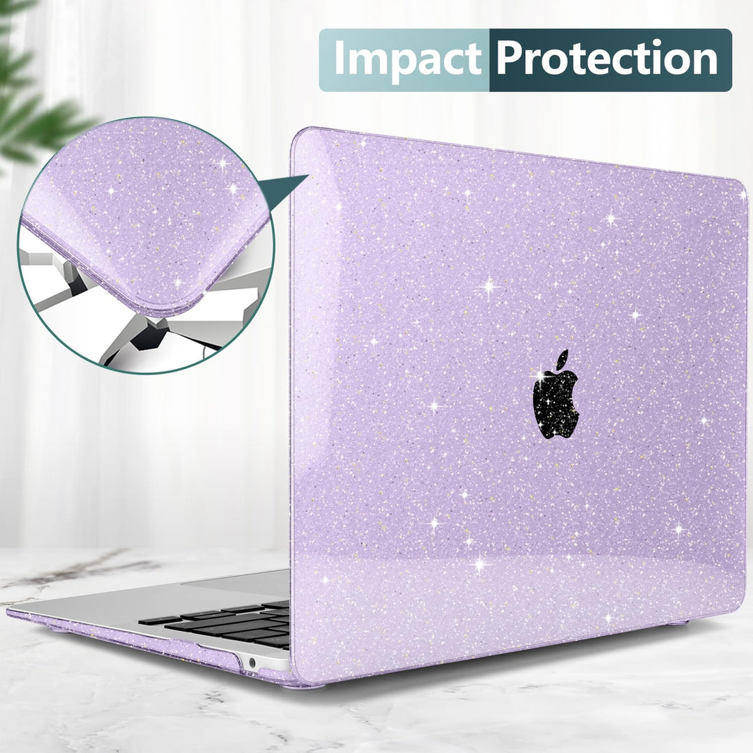 DONGKE Sparkly Purple MacBook Air Case & Cover - DOKUTRONIX