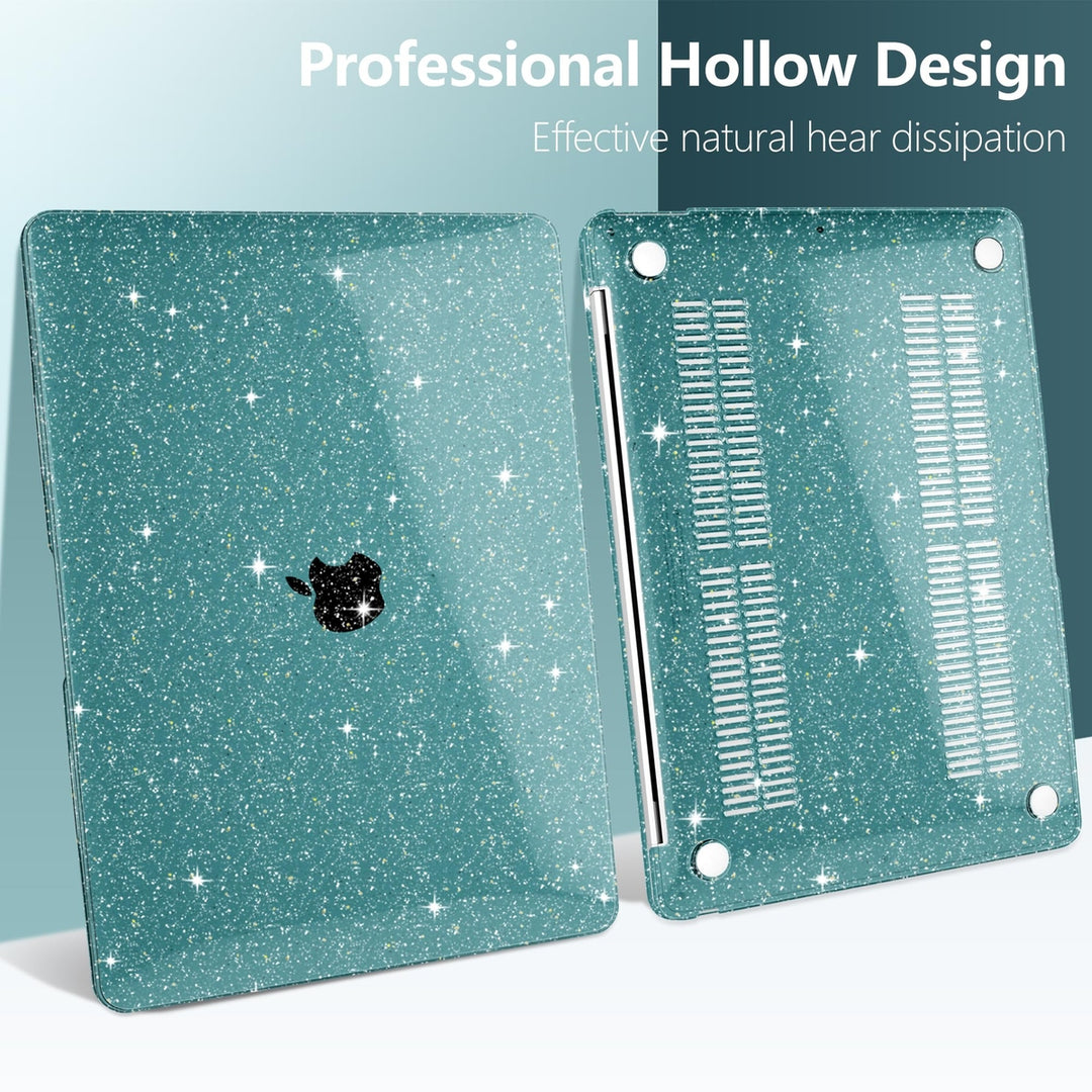 DONGKE Sparkly Teal MacBook Air Hard Case & Cover - DOKUTRONIX