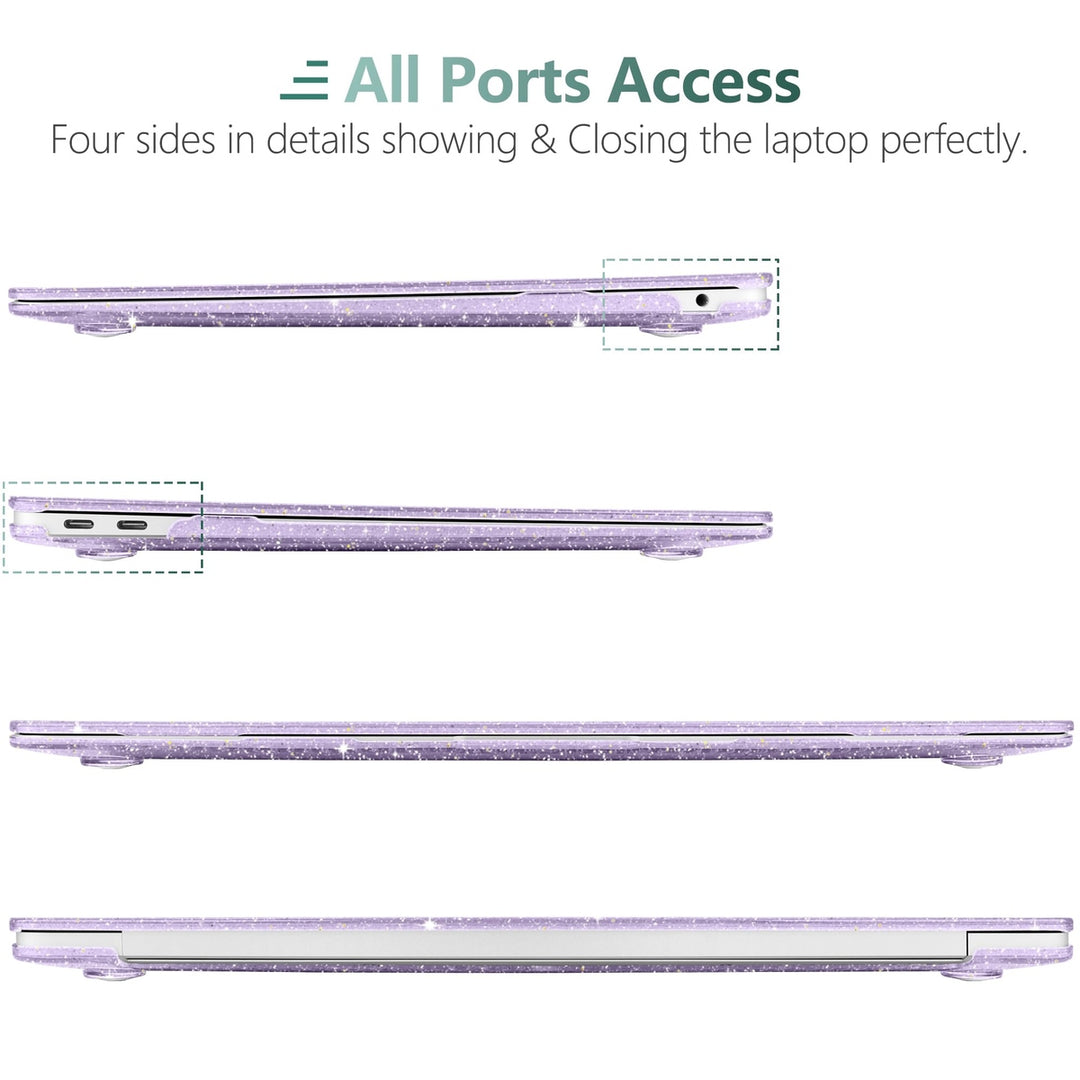 DONGKE Sparkly Purple MacBook Air Case & Cover - DOKUTRONIX