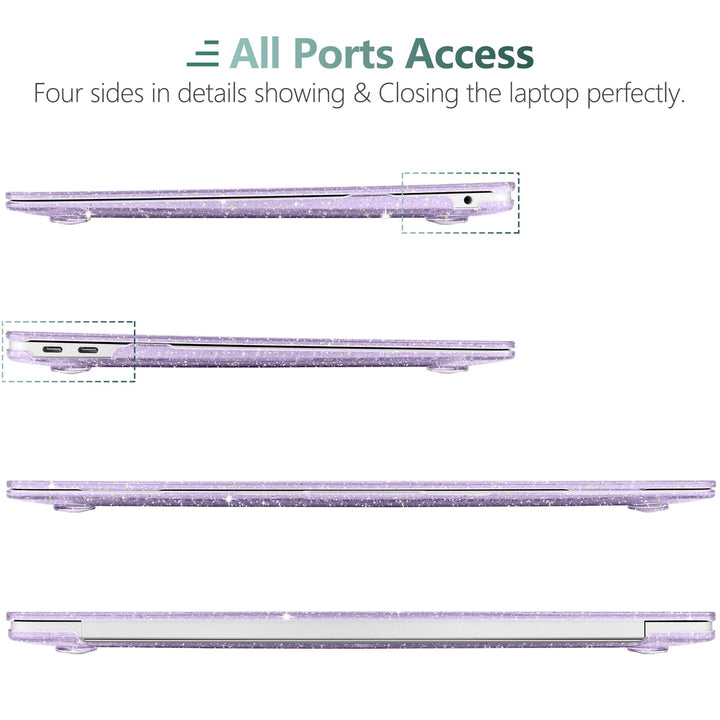 DONGKE Sparkly Purple MacBook Air Case & Cover - DOKUTRONIX