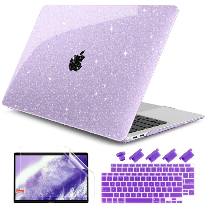 DONGKE Sparkly Purple MacBook Air Case & Cover - DOKUTRONIX