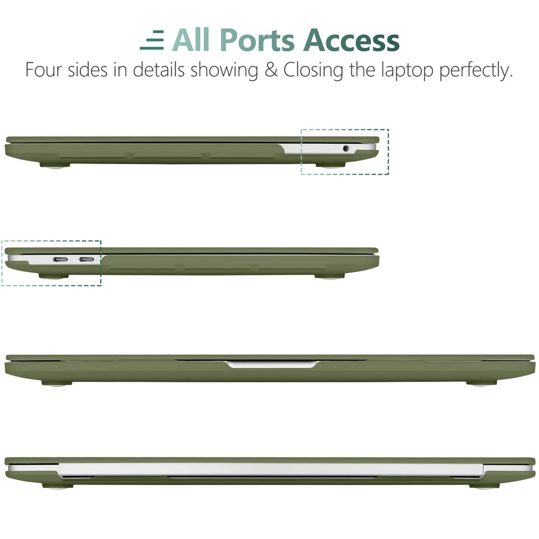 DONGKE Army Green MacBook Pro 13 Case & Cover - DOKUTRONIX