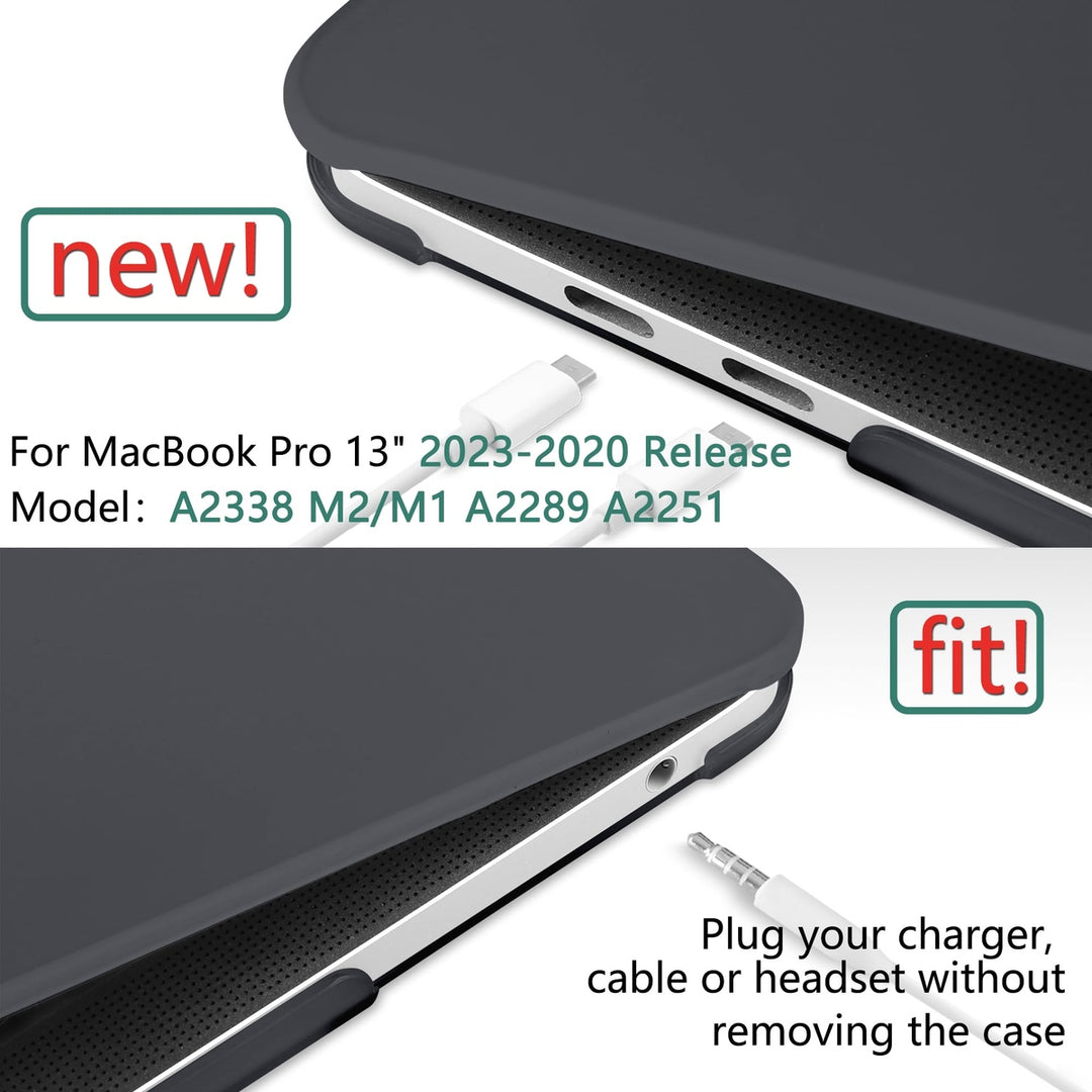 ProShell Matte Case & Keyboard Cover for MacBook Pro 13 2023-2020 A2338/A2289/A2251 - DOKUTRONIX