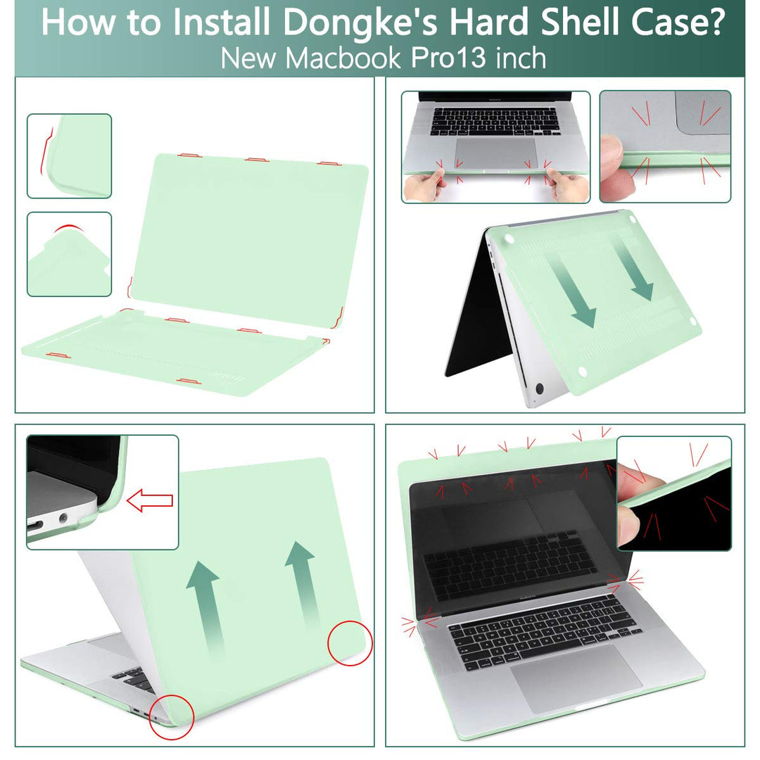 DONGKE Frosted Honeydew MacBook Pro Case & Cover - DOKUTRONIX