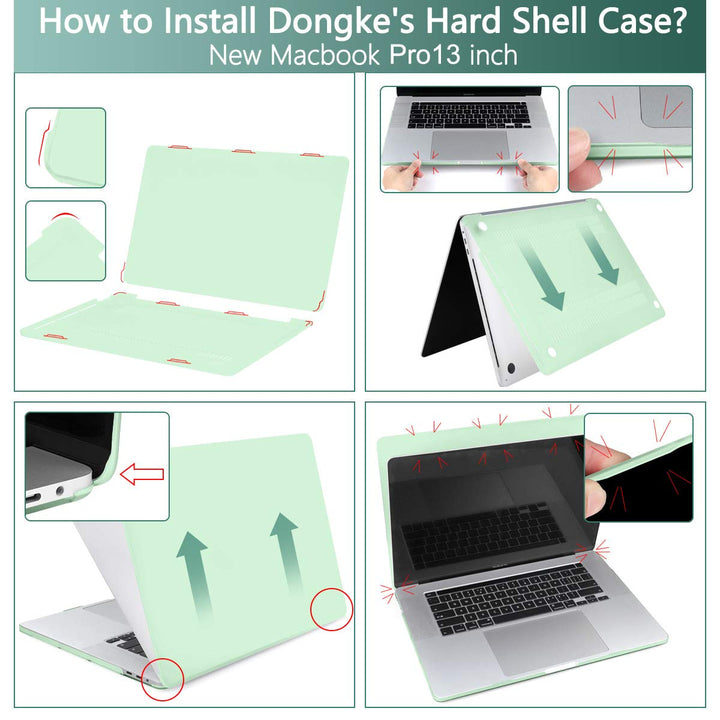 DONGKE Frosted Honeydew MacBook Pro Case & Cover - DOKUTRONIX