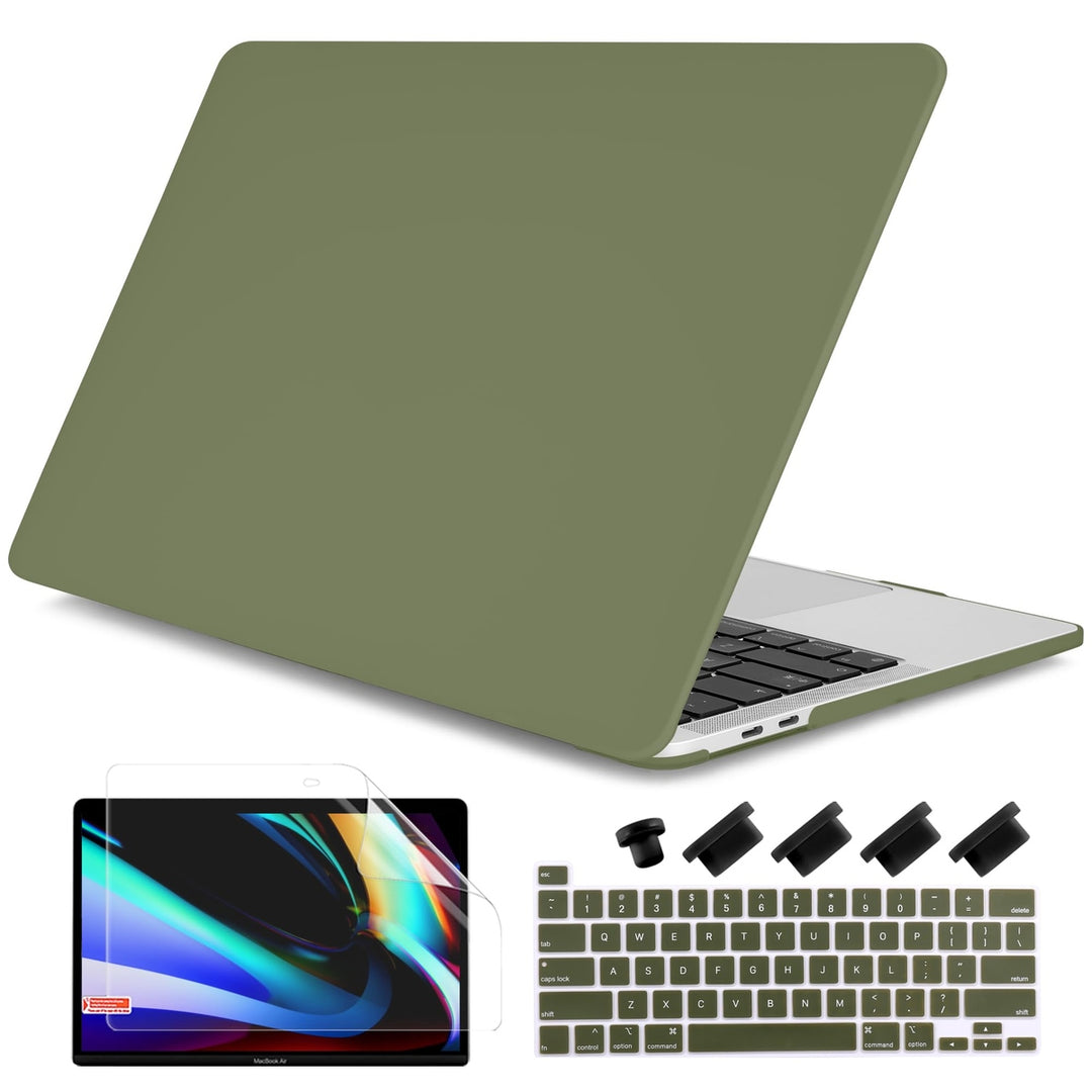 DONGKE Army Green MacBook Pro 13 Case & Cover - DOKUTRONIX