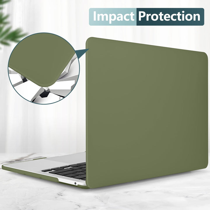 DONGKE Army Green MacBook Pro 13 Case & Cover - DOKUTRONIX