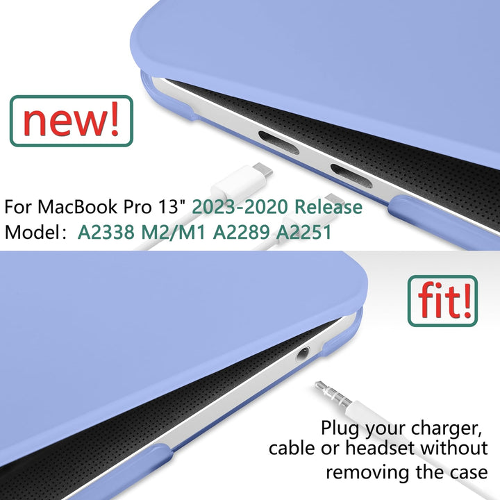 Frosted Blue MacBook 13 Pro Case - DOKUTRONIX