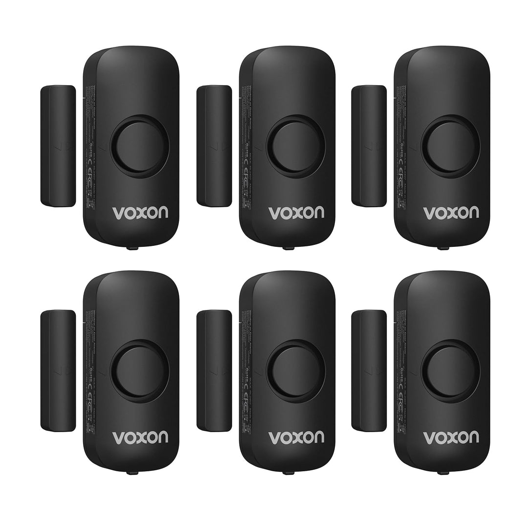 Door Alarms for Kids Safety, VOXON Window Alarm Door Alarm for Home Security Personal Security Window Alarms Sensor Burglar Door Alarm for Pool, Cars, Sheds, Caravans DIY Kit Pack of 2 - DOKUTRONIX