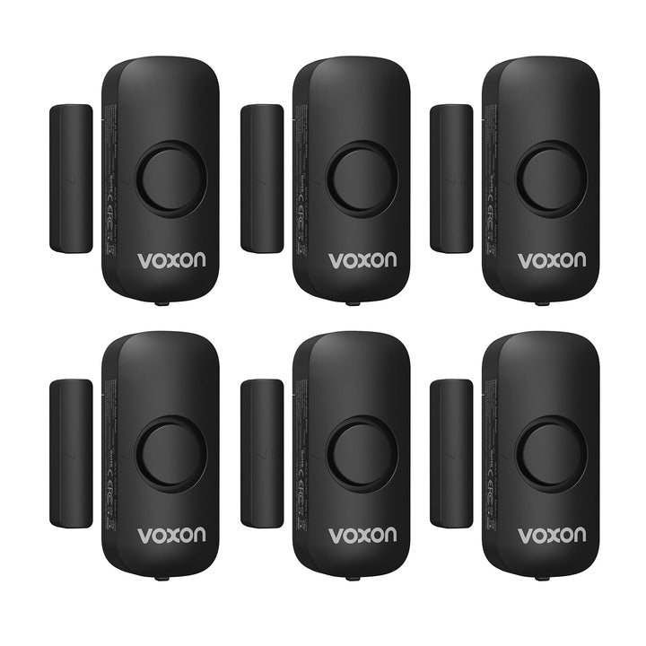 Door Alarms for Kids Safety, VOXON Window Alarm Door Alarm for Home Security Personal Security Window Alarms Sensor Burglar Door Alarm for Pool, Cars, Sheds, Caravans DIY Kit Pack of 2 - DOKUTRONIX
