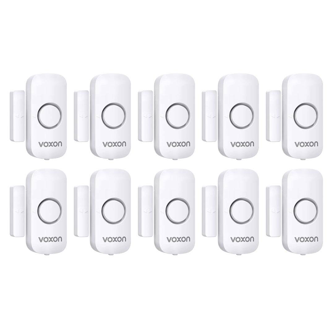 Door Alarms for Kids Safety, VOXON Window Alarm Door Alarm for Home Security Personal Security Window Alarms Sensor Burglar Door Alarm for Pool, Cars, Sheds, Caravans DIY Kit Pack of 2 - DOKUTRONIX