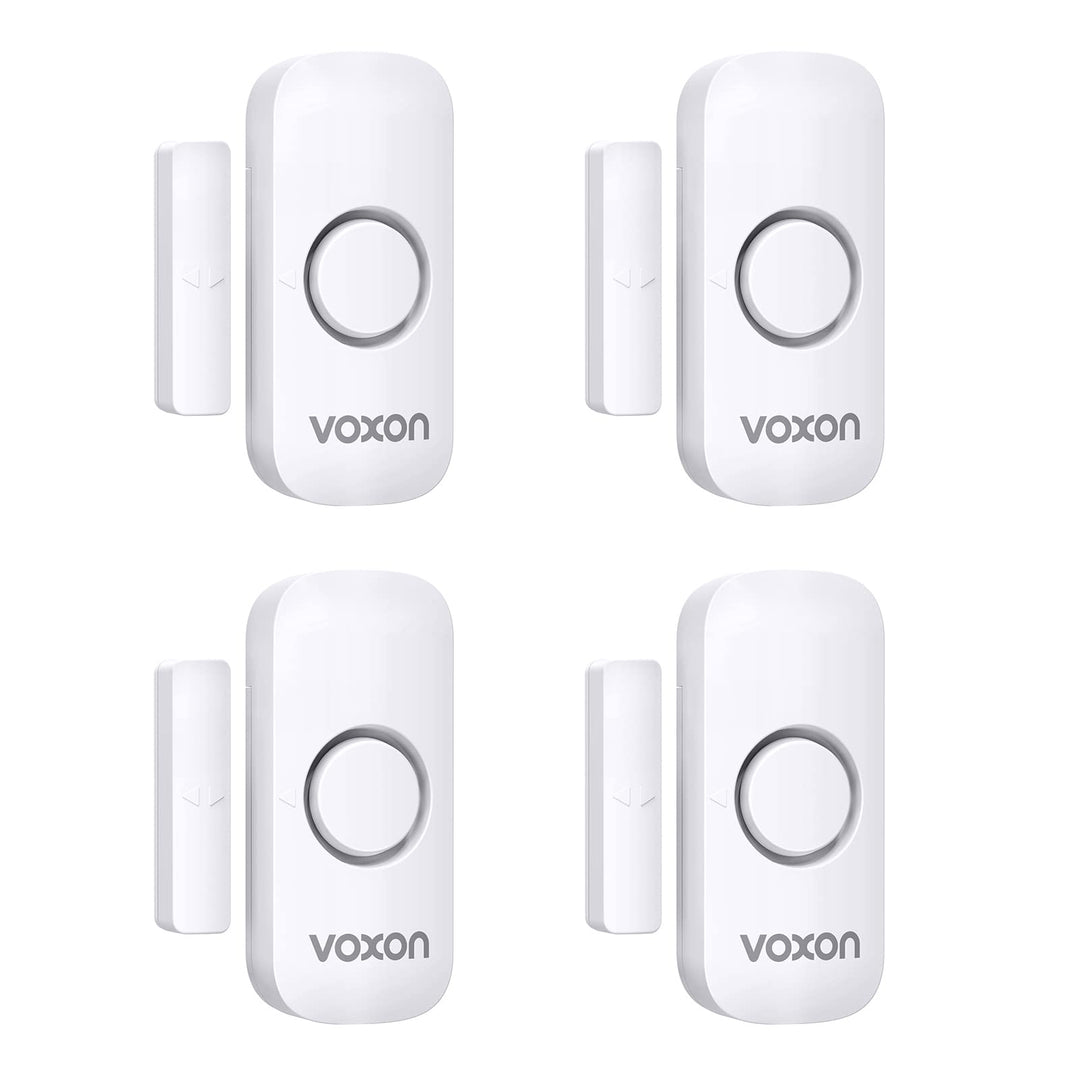 Door Alarms for Kids Safety, VOXON Window Alarm Door Alarm for Home Security Personal Security Window Alarms Sensor Burglar Door Alarm for Pool, Cars, Sheds, Caravans DIY Kit Pack of 2 - DOKUTRONIX