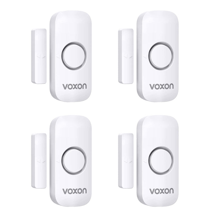 Door Alarms for Kids Safety, VOXON Window Alarm Door Alarm for Home Security Personal Security Window Alarms Sensor Burglar Door Alarm for Pool, Cars, Sheds, Caravans DIY Kit Pack of 2 - DOKUTRONIX