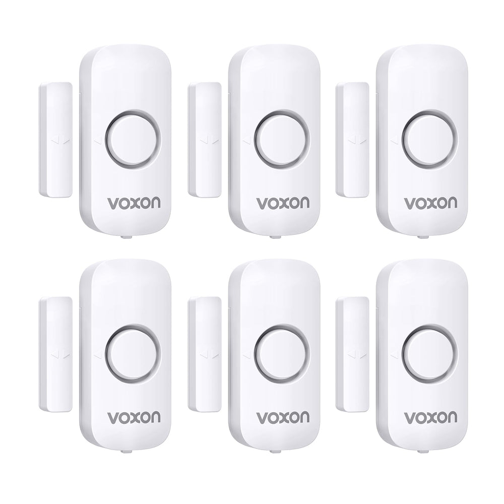 Door Alarms for Kids Safety, VOXON Window Alarm Door Alarm for Home Security Personal Security Window Alarms Sensor Burglar Door Alarm for Pool, Cars, Sheds, Caravans DIY Kit Pack of 2 - DOKUTRONIX