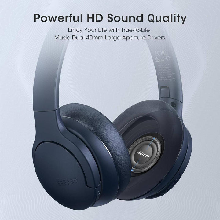 DOQAUS Navy Blue Headphones - DOKUTRONIX