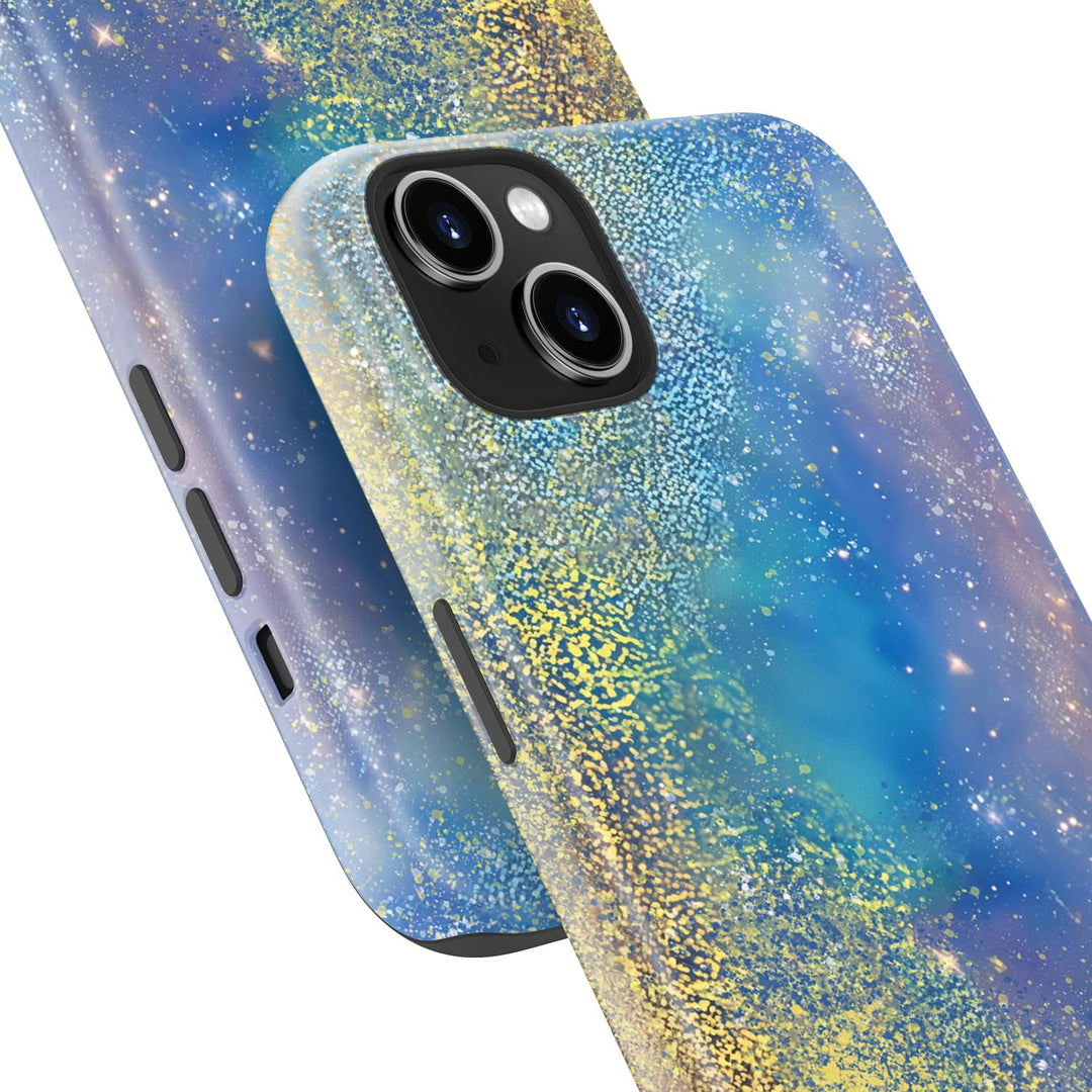 DorisMax Dual Case - Abstract Blue Gold - DOKUTRONIX
