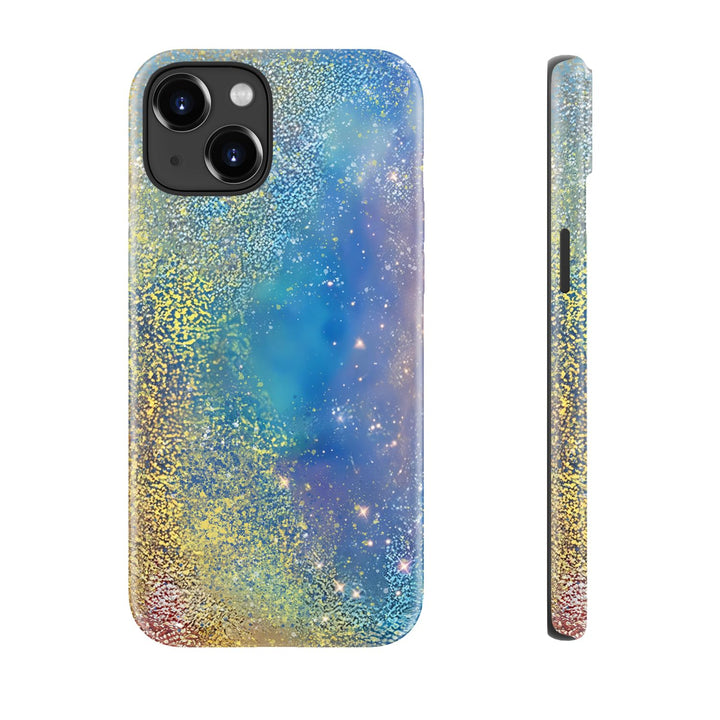 DorisMax Dual Case - Abstract Blue Gold - DOKUTRONIX
