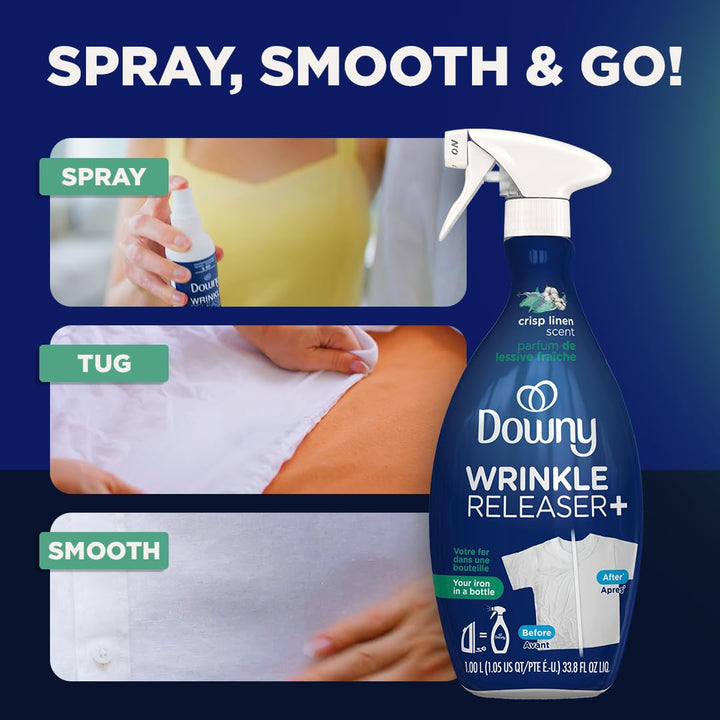 Downy Travel Wrinkle Relief Trio - Crisp Linen - DOKUTRONIX