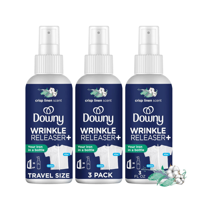Downy Travel Wrinkle Relief Trio - Crisp Linen - DOKUTRONIX