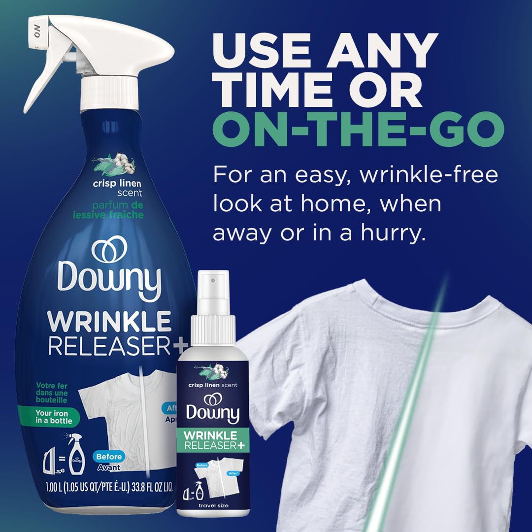 Downy Travel Wrinkle Relief Trio - Crisp Linen - DOKUTRONIX