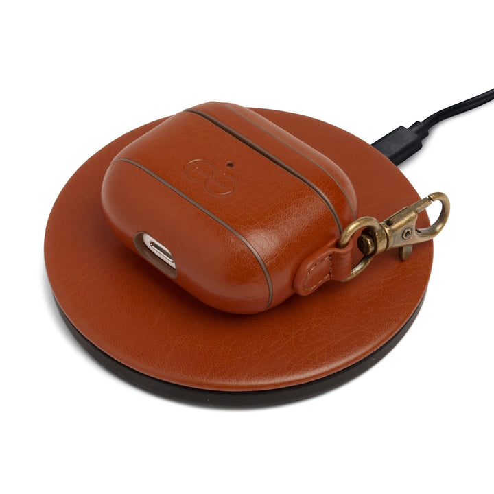 Dreem Luxe Vegan AirPods Case & Keychain - Coffee - DOKUTRONIX