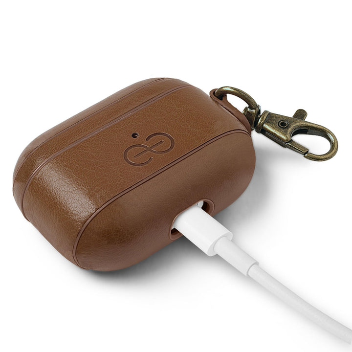 Dreem Luxe Vegan AirPods Case & Keychain - Coffee - DOKUTRONIX